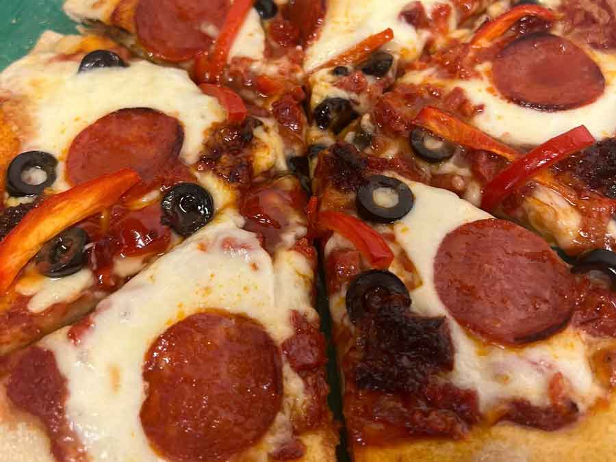 Pizza perfect for a Summer night out at the Kings Arms East Stour.